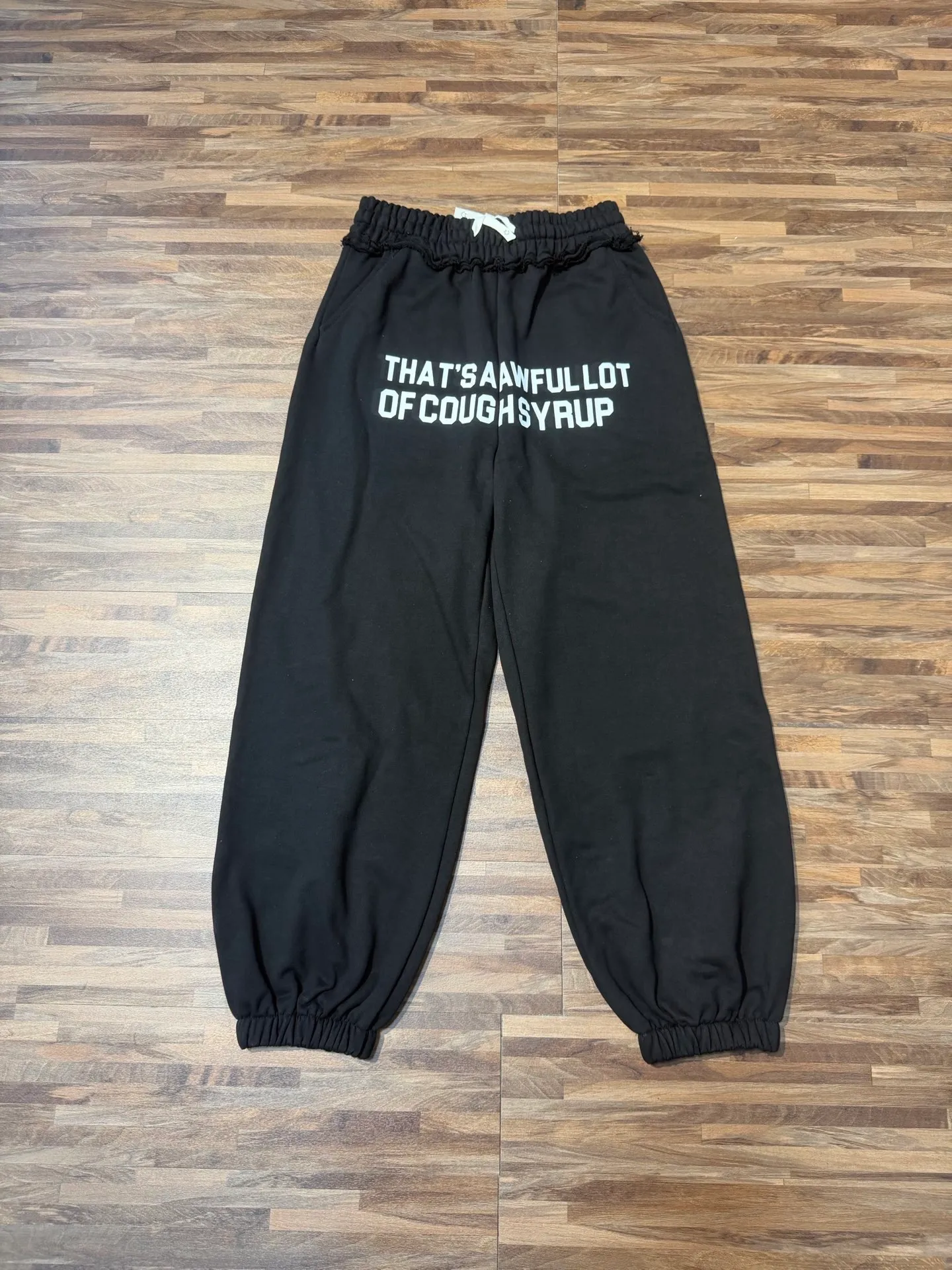 C #Black/ White THAT'S A AWFUL LOT OF COUGH SYRUP In Stock Same Style. （fabric): 100% Sizes（size）：S-M L X L （colour）： Black ：3312## Black White｜ ：（fabric）： 100% Sizes（size）：S-M-L-XL （couour）： Black 👉